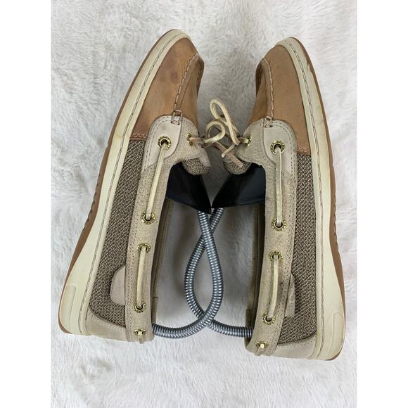Sperry Top Sider Angelfish Gold Sparkle Boat Shoes Women’s Size 8 - Picture 5 of 8